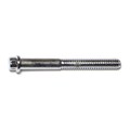 Midwest Fastener 1/4"-20 Flange Bolt, Chrome Plated Steel, 2-1/4 in L, 10 PK 75111